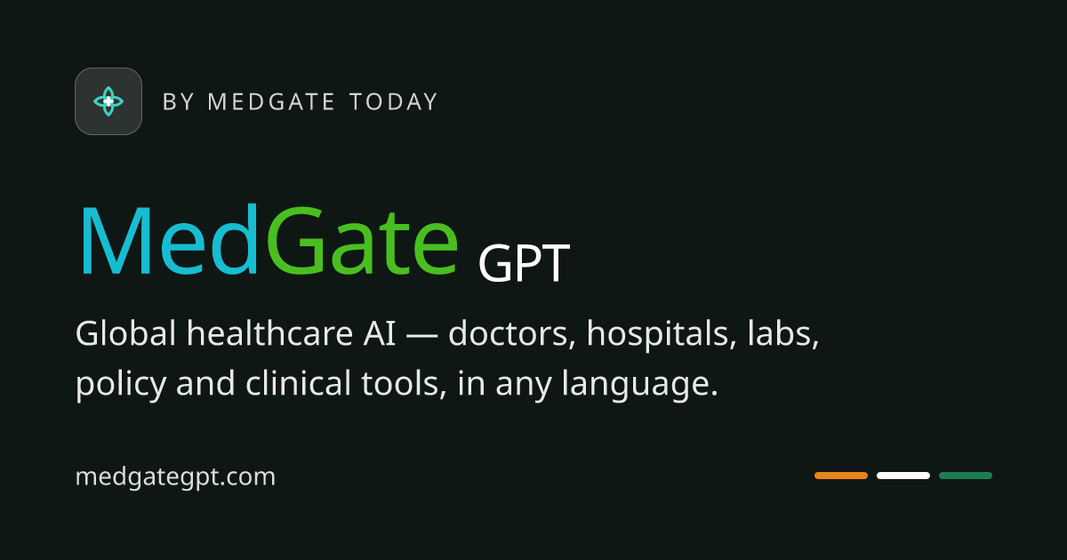 MedGate GPT · Healthcare AI by MedGate Today